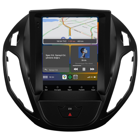 Ford Courier Titanium Android Multimedya Sistemi (2013-2024) - Görsel 6