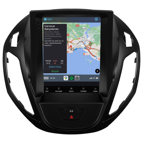 Ford Courier Titanium Android Multimedya Sistemi (2013-2024) - Görsel 2