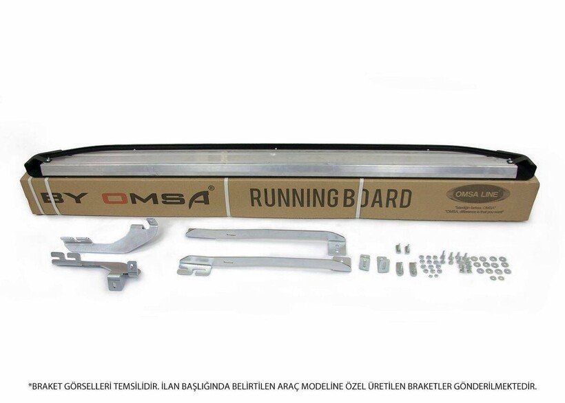 OMSA Jeep Grand Cherokee 4 Blackline Yan Basamak Siyah 2011-2021 Arası - Görsel 2