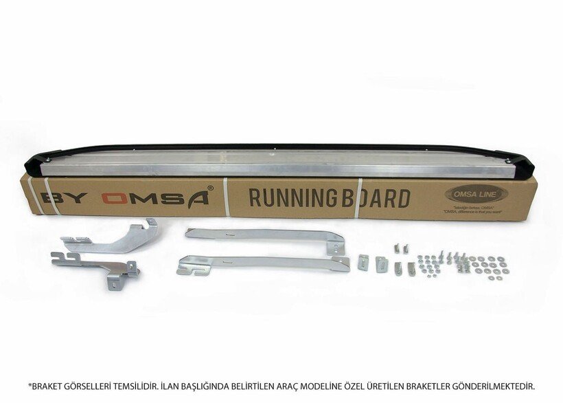 OMSA VW Caddy Blackline Yan Basamak Siyah 2003-2020 Arası - Görsel 2