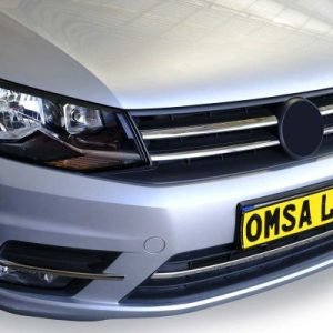 OMSA VW Caddy Minivan Krom Ön Tampon Çıtası 3 Parça 2015-2019 Arası