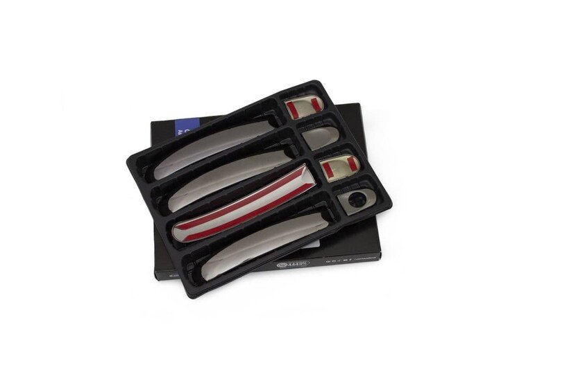 OMSA VW T6 Multivan Siyah Krom Deco Kapı Kolu 8 Parça 2015-2023 Arası - Görsel 2