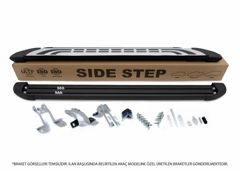 VW T6 Transporter Faba Yan Basamak Gri Kısa Şase 2015-2019 Arası - Görsel 2